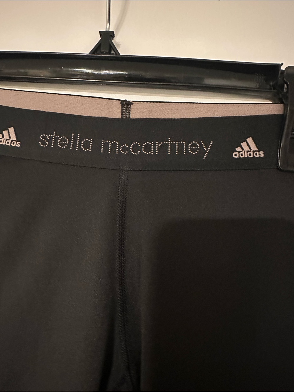 adidas by Stella McCartney Leggings Women S Black Pink Trim 26” Performance